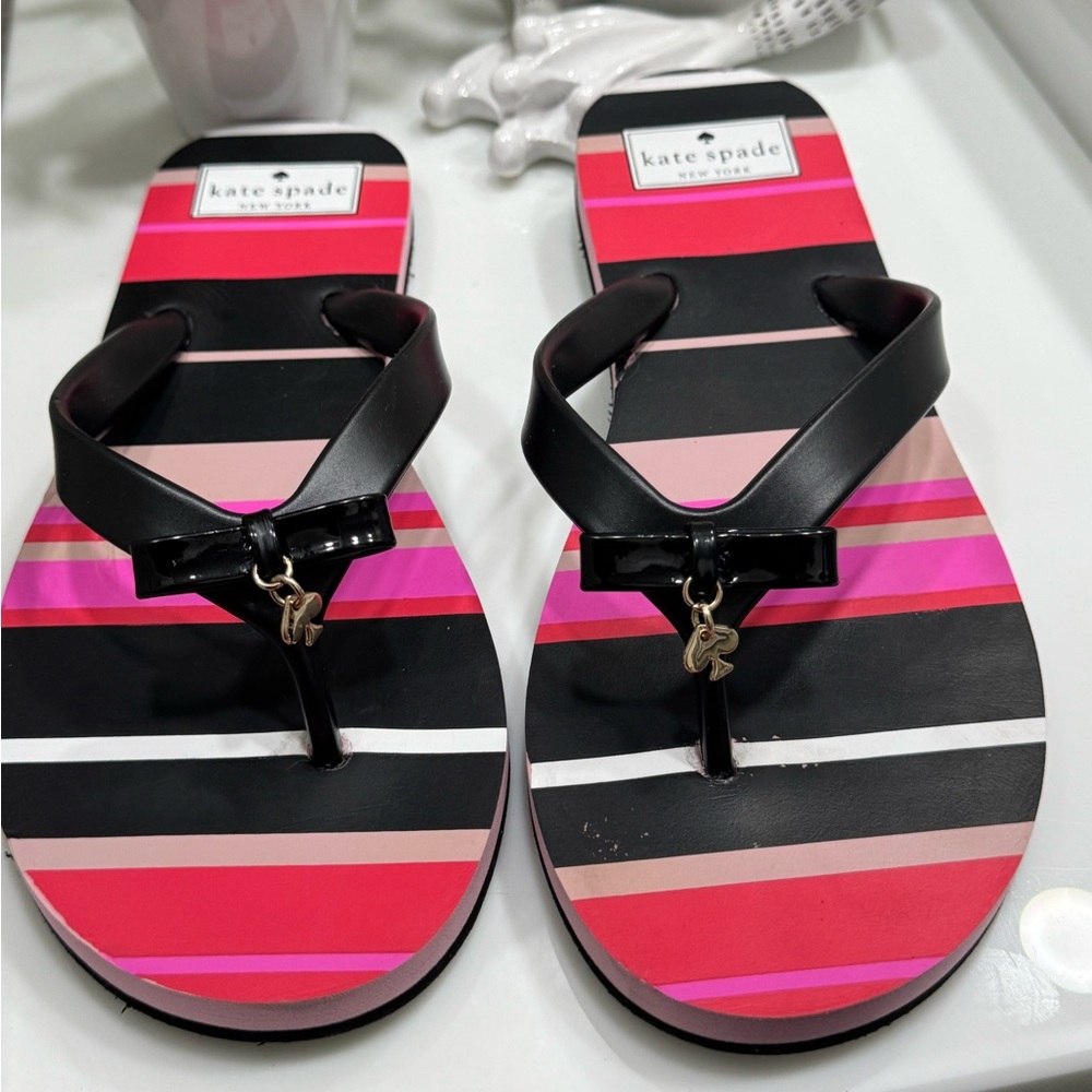 kate spade Black and Pink Summer Sandals